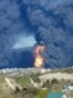 Russia - burning oil refinery at the Black Sea port of Tuapse - screen grab