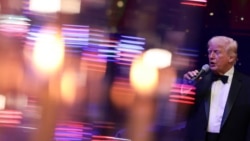 دونالد ترامپ، رئیس‌جمهوری ایالات متحده، در مراسم سال نو