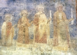 Фреска з портретами княжої родини, 12-го століття, Софійський собор у Києві