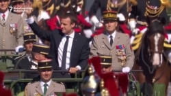 حضور ترامپ و مکرون در مراسم روز باستیل، جشن ملی فرانسه