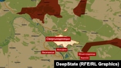 Просування армії РФ біля Сіверськодонецька 12 квітня 2022 року, коли була опублікована інформація, що Сіверськодонецька ВЦА здійснила поховання поблизу Лісної Дачі