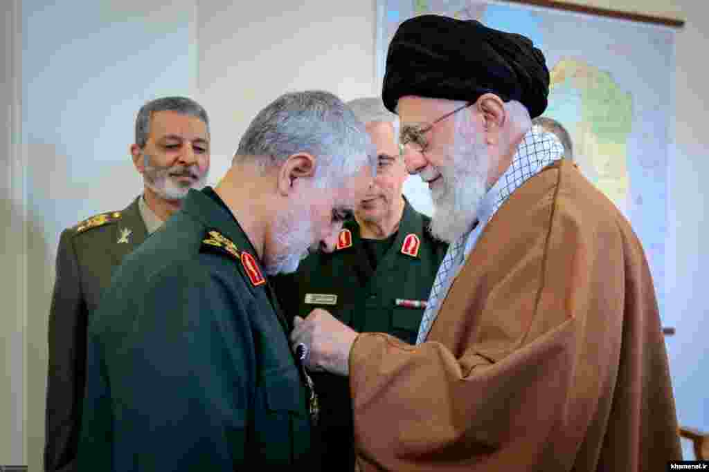 Soleimani&rsquo;s growing authority within Iran&rsquo;s military establishment was apparent when he was awarded the Order of Zolfiqar medal on March 11, 2019, Iran&rsquo;s highest military honor. It was the first time any commander had received the medal since the Islamic republic was established in 1979.