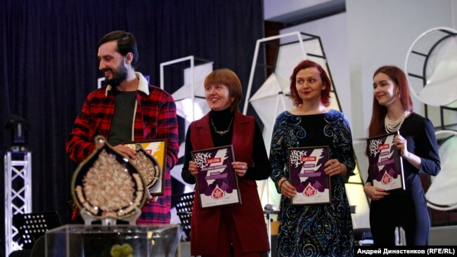 Лауреаты литературного конкурса «Крымский инжир» в Киеве, 13 декабря 2019 года