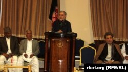 Afghanistan – Chief executive of Afghanistan Dr. Abdullah Abdullah during a press conference in Kabul on, 25 October 2014