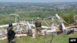 180-метрову телевежу на горі Карачун біля Слов’янська зруйнували сепаратисти своїми обстрілами ще в липні 2014 року