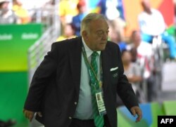 IWF президенті Томаш Аян 2016 жылғы Рио олимпиадасында.