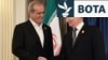 Presidenti iranian, Masud Pezeshkian, dhe ai rus, Vladimir Putin, gjatë takimit në margjinat e Samitit të Ogranizatës për Bashkëpunim të Shangait. Kinë, shtator 2025. 