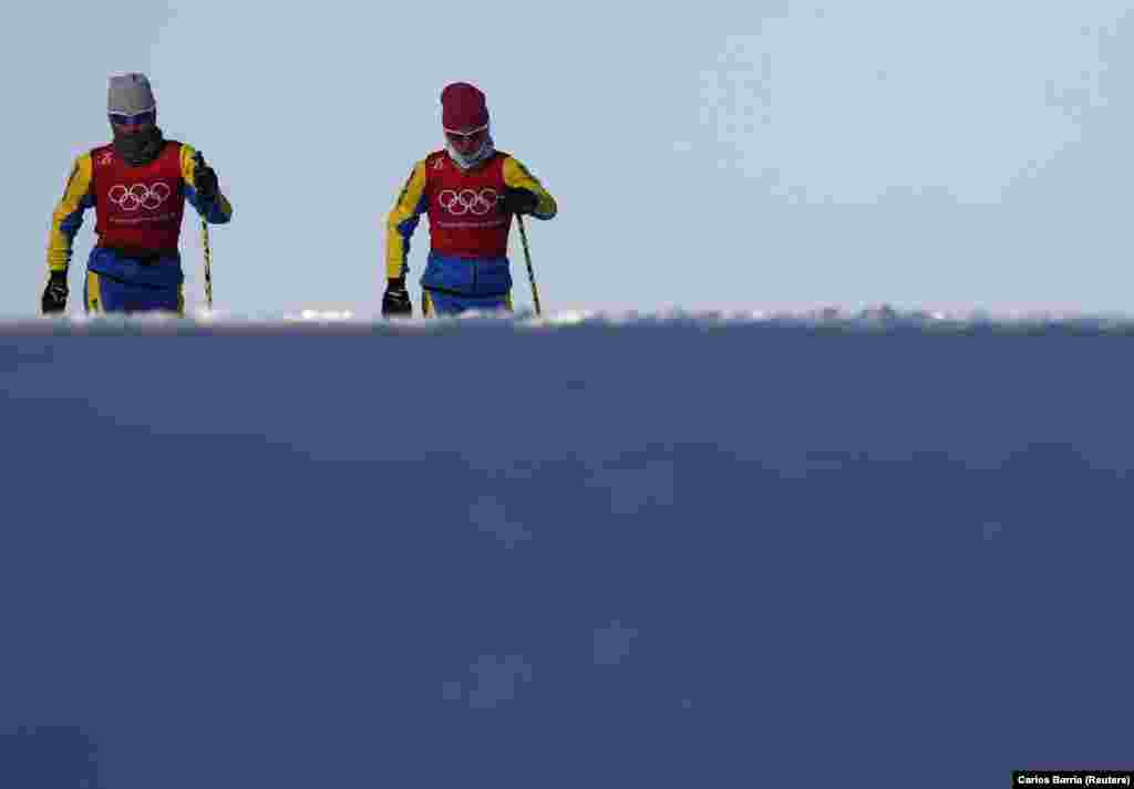 Лыжный бег: украинские спортсмены тренируются в лыжном центре &laquo;Альпенсия&raquo; в Пхенчхане. 12 февраля 2018