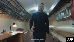 Скрыншот з выступу прэзыдэнта Ўкраіны Ўладзіміра Зяленскага ў гадавіну пачатку поўнамаштабнай вайны Расеі супраць Украіны, Кіеў, 24 лютага 2026 году