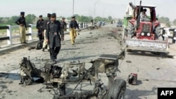 A bomb attack on August 28 targeted a police bus, killing 11 people in Bannu, 250 kilometers southwest of Islamabad.