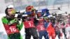 Ілюстрацыйнае фота. Надзея Скардзіна на першым этапе эстафетнай гонкі на Алімпійскіх гульнях 2018 у Пхёнчхане