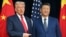 Presidenti amerikan, Donald Trump, dhe udhëheqësi kinez, Xi Jinping, gjatë një takimi më 2025. 