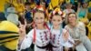 Юные болельщицы за Национальную сборную Украины по футболу во время «Евро-2012» на стадионе «Донбасс Арена» (иллюстративное фото). Донецк, 15 июня 2012 года