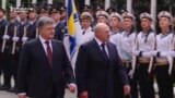 Lukashenka Gets Red-Carpet Welcome In Ukraine