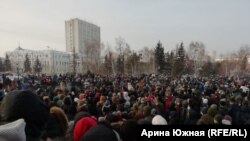 Акция протеста в Омске