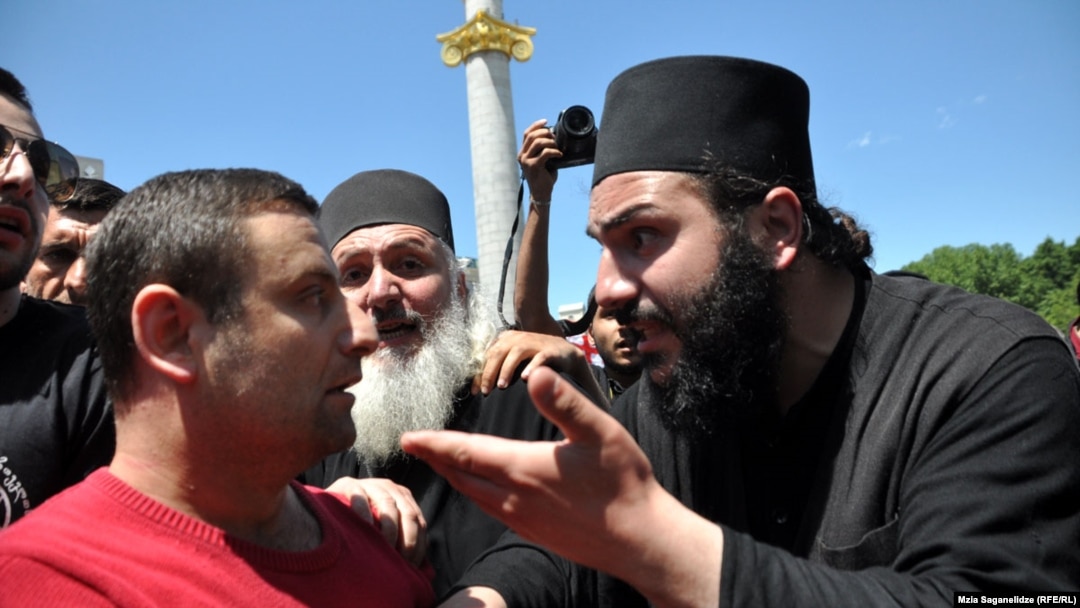 Antigay Protesters Disrupt Rights Rally In Georgia