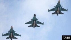 Ілюстрацыйнае фота. Самалёты Су-34