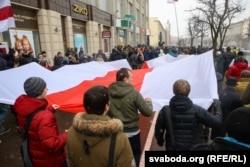 Belarus - Day of Freedom (Freedom Day) in Minsk, Detention of people at the center in Minsk, 25Mar2017