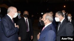 Ադրբեջան - Թուրքիայի նախագահ Ռեջեփ Էրդողանը ժամանում է Բաքու, 15-ը հունիսի, 2021թ.