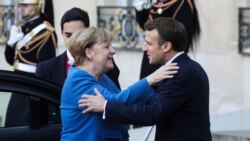 Kancelarja gjermane, Angela Merkel dhe presidenti francez, Emmanuel Macron