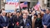 U.S. Representative Jamie Raskin (Democrat-Maryland) speaks outside the U.S. Agency for International Development (USAID) building in Washington after billionaire Elon Musk, head of President Donald Trump's drive to shrink the government, said work is under way to shut down the agency.