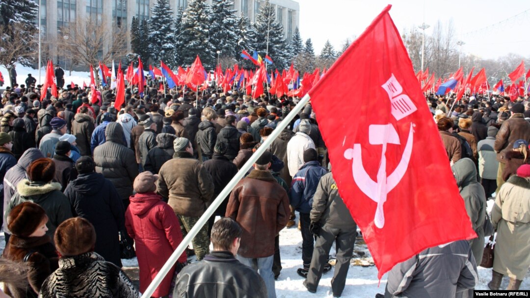 A communist protest in Chisinau (file photo)