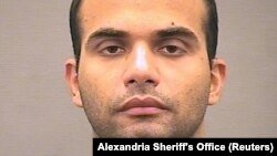 George Papadopoulos is seen in a mugshot as he was booked into the Alexandria Detention Center in Alexandria, Virginia, on July 28, 2017.