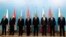 Foreign ministers pose for a photo during a meeting of the Shanghai Cooperation Organization (SCO) Council in Astana in April. 