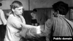 Володимир Путін на тренуванні з самбо