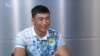 Kyrgyzstan Bishkek One of the best kokboru player Manas Niyazov giving interview to Azattyk 