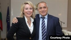 Lepa Brena (left) and Boyko Borisov in Sofia