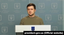 Президент України Володимир Зеленський під час звернення 24 лютого 2022 року