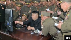 The grandfather of current leader Kim Jong Un (pictured) was trained by Soviet military instructors, though ties withered after the Soviet collapse.