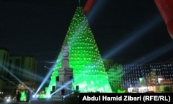 Ajunul Crăciunului la Ankawa, Arbil, Irak.