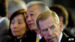 Former Czech President Vaclav Havel attends a conference in Prague in October 2011.