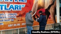 Bakı sirkinin yaxınlığında küçədə bilet satışı, 2 yanvar 2017