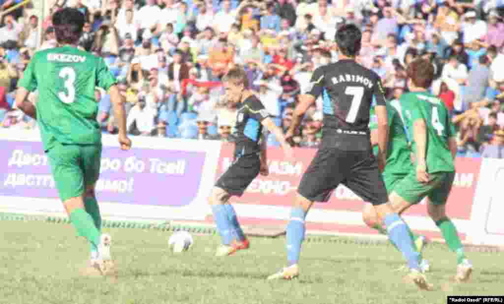 Tajikistan -- Turkmenistan's Balkan football team in Tajikistan