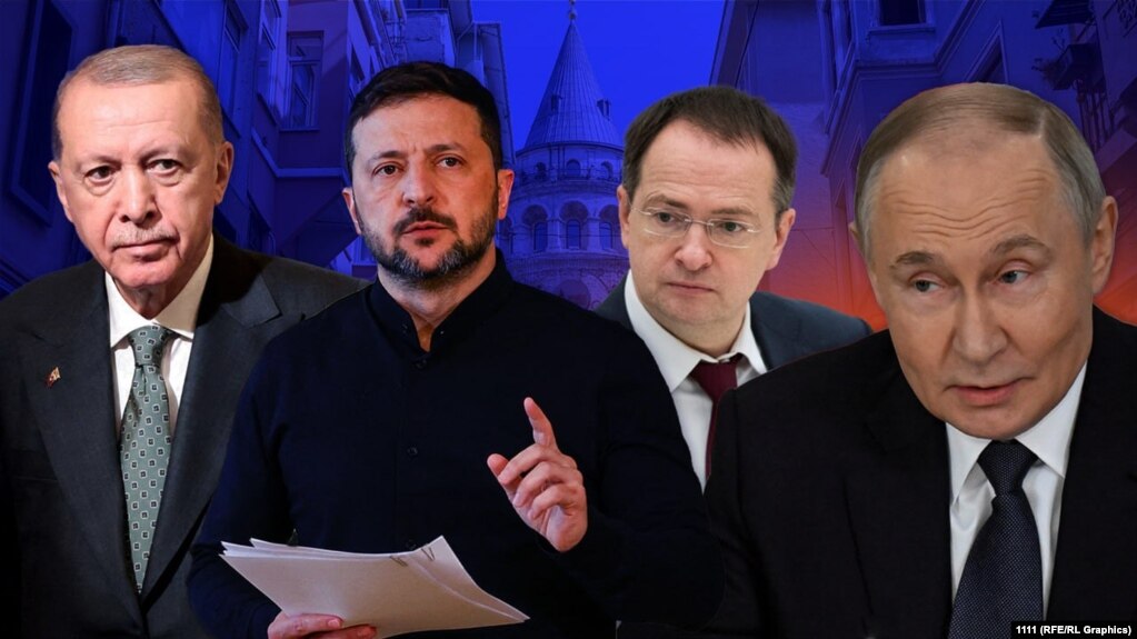 Коллаж: Эрдоган, Зеленский, Мединский, Путин