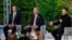 US envoys Jared Kushner and Steve Witkoff at a joint press conference with Ukrainian President Volodymyr Zelenskyy in Kyiv on September 6.
