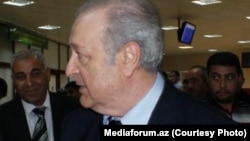 Azerbaijan -- Ayaz Mutallibov, former president of Azerbaijan has returned from Moscow, after 20 years exile, Baku, 07July2012