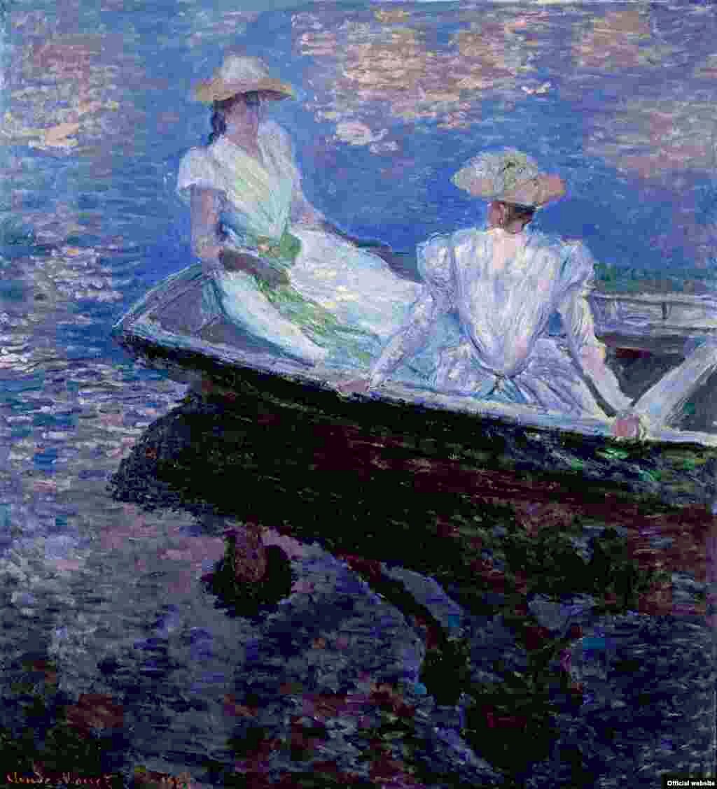 Claude Monet, În barcă (1887). Colecția Matsukata, Muzeul Național de Artă Occidentală, Tokyo.