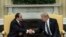 U.S. President Donald Trump (right) welcomes Egyptian President Abdel-Fattah el-Sisi to the White House in April.