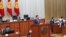 Премьер-министр Мухаммедкалый Абылгазиев парламентте отчет берип жаткан учур. 14-июнь, 2018-жыл. 