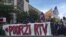 Serb Protesters March To Support Regional TV Staff
