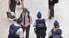 Belgium - Belgian police officers stand guard in central station in Brussels, Belgium June 21, 2017