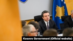 Kryeministri i Kosovës, Albin Kurti, në një mbledhje të Qeverisë. Foto nga arkivi.