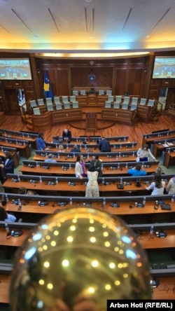 Salla e seancave të Kuvendit, më 27 qershor 2025.