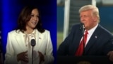 Donald Trump and Kamala Harris