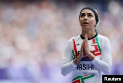 Farzaneh Fasihi at the 2024 Olympics in Paris