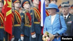Королева Дании Маргрете II во время визита в Россию в 2011 году